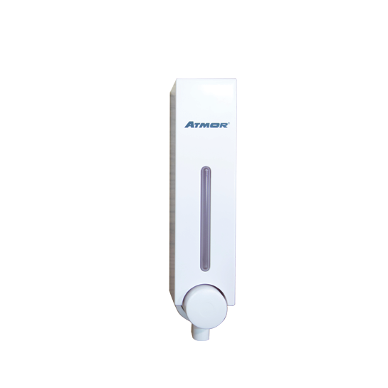 Hộp nhấn xà phòng treo tường (trắng-dài) ATMOR DH-725-1W