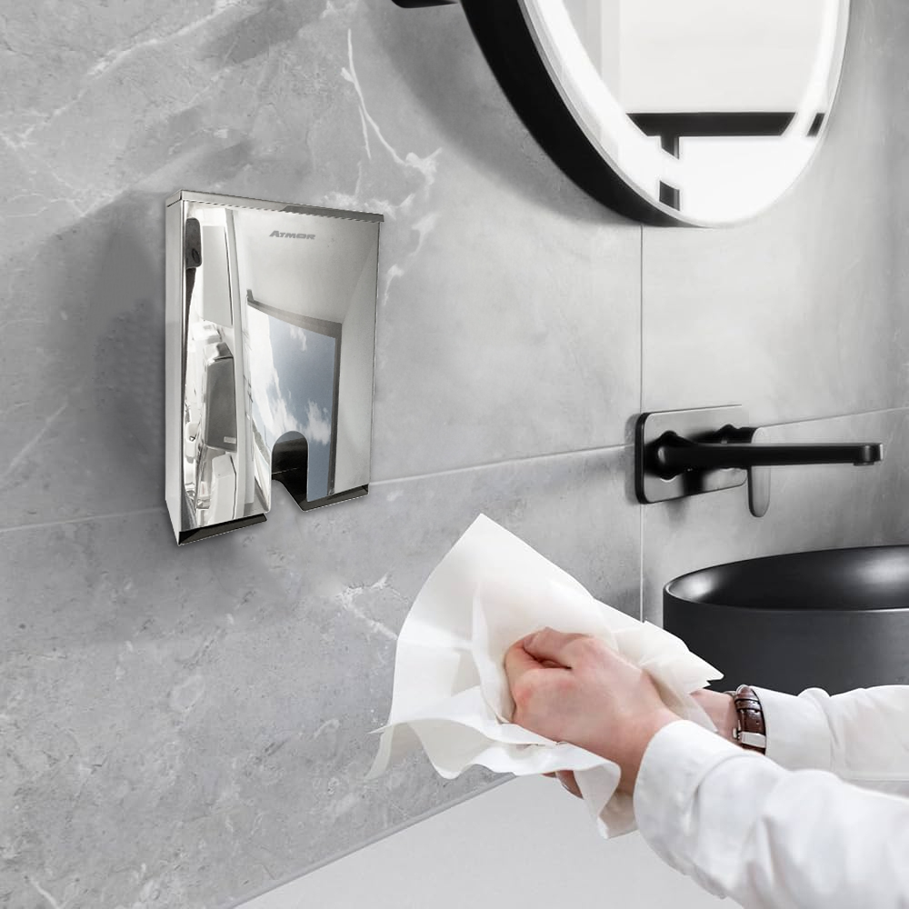 Hộp đựng giấy vệ sinh inox ATMOR 8092
