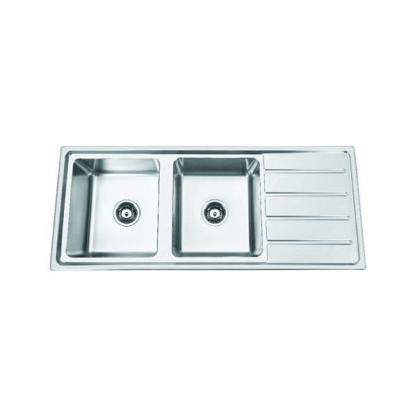 Chậu rửa chén 2 hộc 1 cánh ATMOR AT-387C
