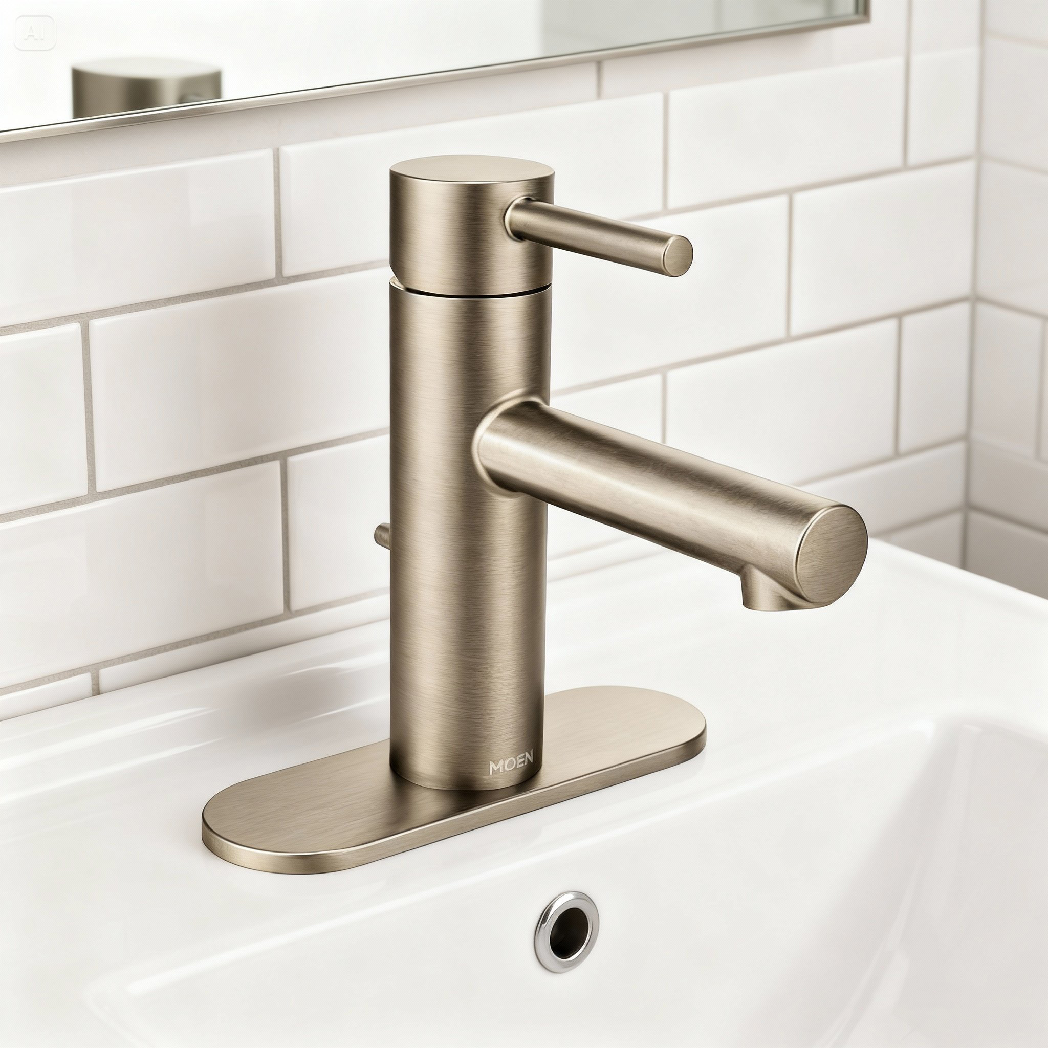 Bộ vòi Lavabo nóng lạnh MOEN 6190BN