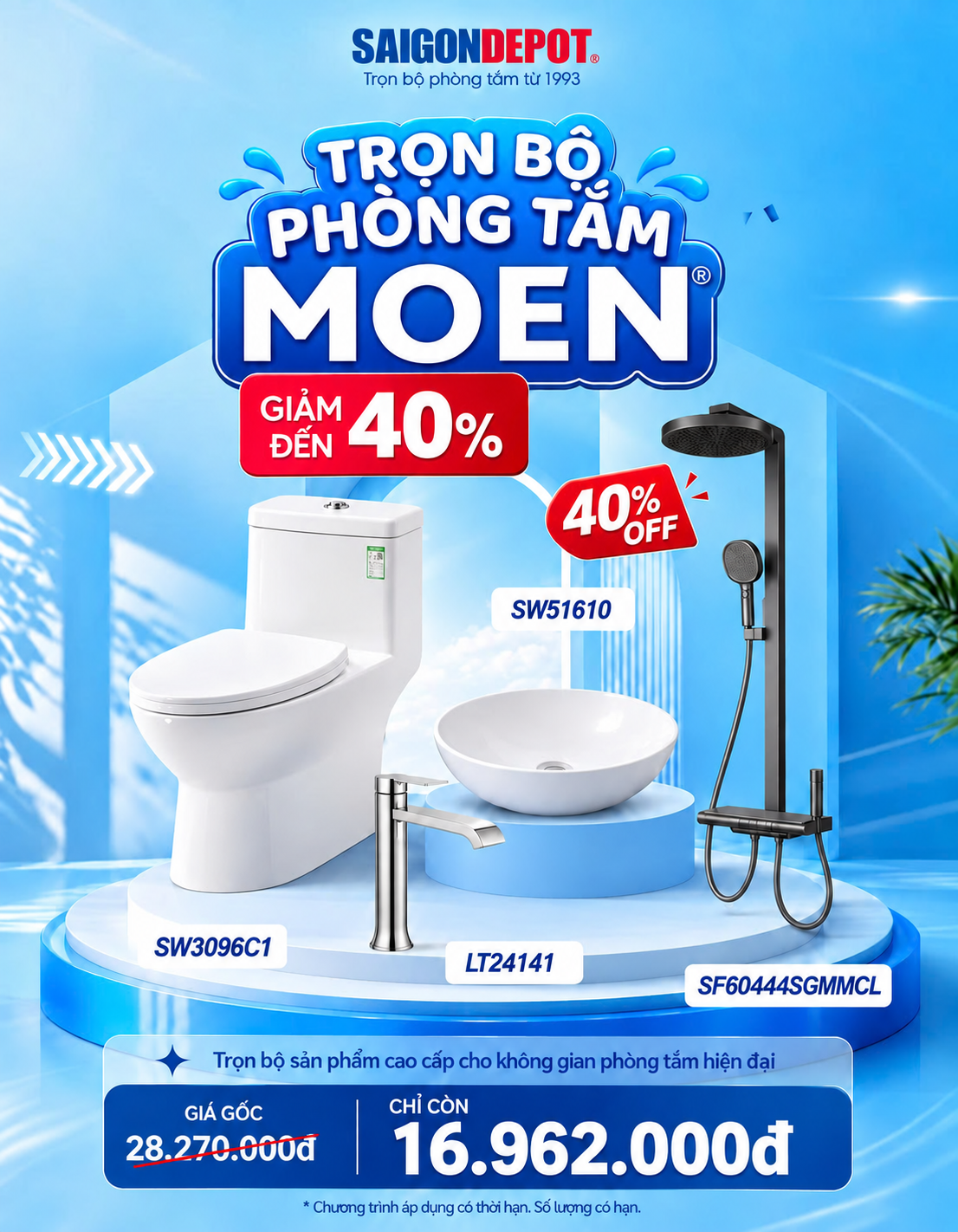 Trọn Bộ Phòng Tắm Moen 2