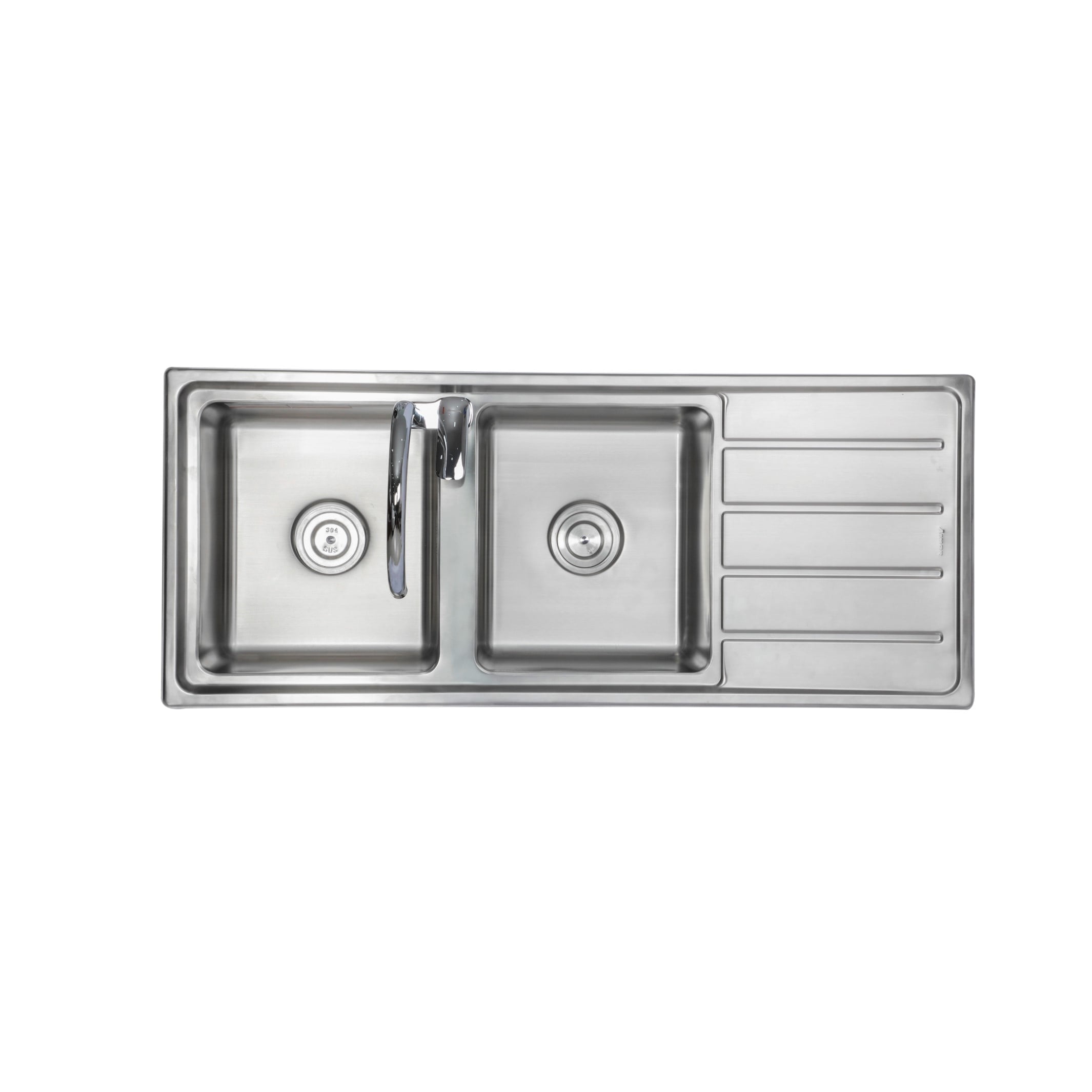 Chậu rửa chén 2 hộc 1 cánh ATMOR AT-387C