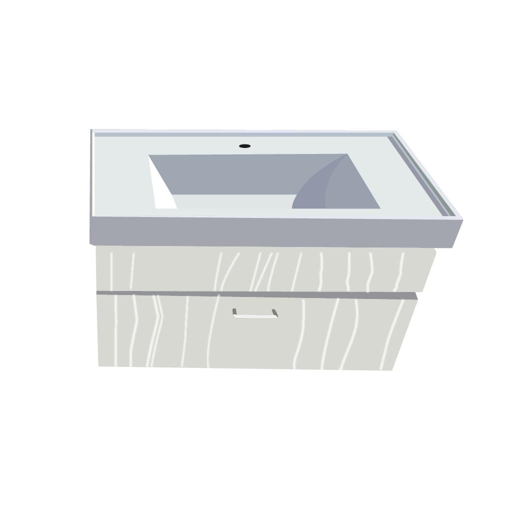 Bộ tủ lavabo gỗ Atmor (hộc kéo)